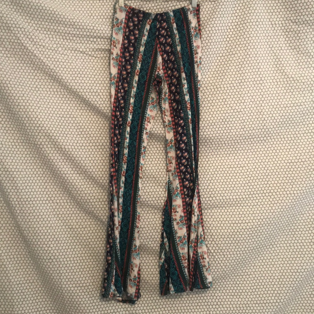 floral print boho pants